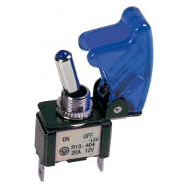 Intrerupator cu protectie iluminat cu led 12V-20A - Albastru