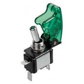 Intrerupator cu protectie iluminat cu led 12V-20A - Verde