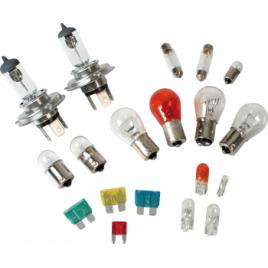 Kit becuri si sigurante 19buc 12V - halogen 2xH4 P43
