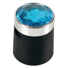 Ornamente prezoane crystal 20buc - Hex 19mm - Albastru