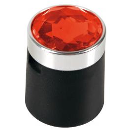 Ornamente prezoane crystal 20buc - Hex 19mm - Rosu