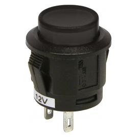 Intrerupator tip buton cu revenire Negru 12V 20A