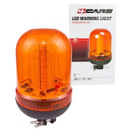 Girofar stroboscopic galben cu fixare DIN 100LED - 12/24V