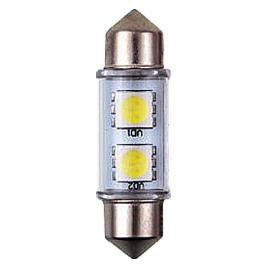 Bec Led - 2SMD 12V sofit T11x36mm soclu SV8 5-8 2buc - Alb