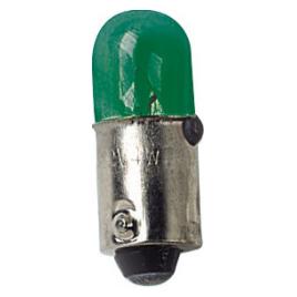 Bec clasic 4W 12V pozitie soclu metal BA9s 2buc - Verde