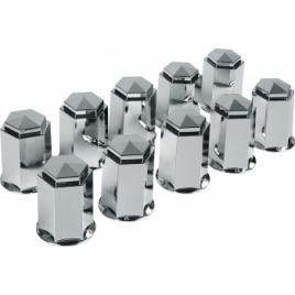 Capacele ABS prezoane camion 10buc - 32mm - Crom