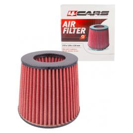Filtru aer conic sport 4Cars - Carbon/Rosu