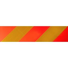 Placi identificare vehicule grele-lungi dungi 2buc Kamar - Galben/Portocaliu