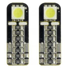 Bec Led - 1SMD 12V pozitie T10 W2 1x9 5d Canbus 2buc Carpoint - Alb dispersat