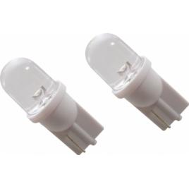 Bec tip LED 12V 5W soclu plastic T10 W2 1X9 5d 2buc Carpoint - Alb focalizat