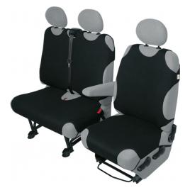 Huse scaun maieu furgoneta de transport Kegel 1+2Locuri - Negru