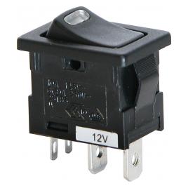 Intrerupator basculant cu LED 12V - Rosu
