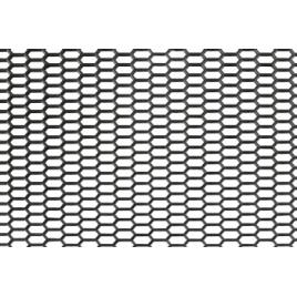 Plasa grila spoiler plastic Negru - Hexagon mic 8x18mm - 120x40cm