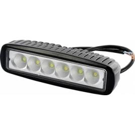 Proiector cu LED din metal dreptunghiular 6x3W 12/24V Kamar