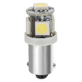 Bec Hyper-Led15 - 5SMD 24/28V T4W soclu metal BA9s 2buc - Alb