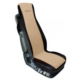 Husa scaun camion Elisa-2 poliester/imit. piele 1buc - Bej/Negru