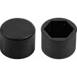 Ornamente prezoane silicon 20buc - Hex 19mm - Negru