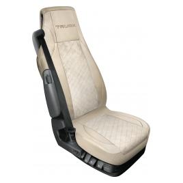 Husa scaun camion Lolita poliester/imit. piele 1buc - Crem