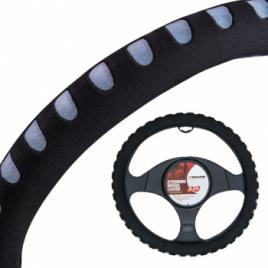 Husa volan burete color 4Cars - and Oslash 37-39cm - Gri