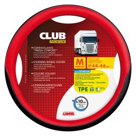 Husa volan camion Club premium - M - and Oslash 44/46cm - Rosu
