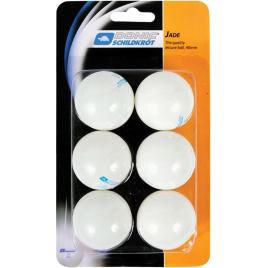 Set 6 mingi pentru tenis de masa donic 40mm, culoare alb