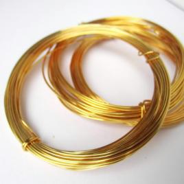 Sârmă modelaj 0.3mm, placată cu aur – srn 003 au (20m)