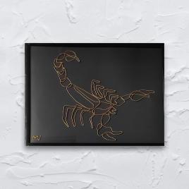 Tablou scorpion, 18×24 cm