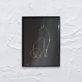 Tablou cu pisică 18×24 cm – jinxie 2232