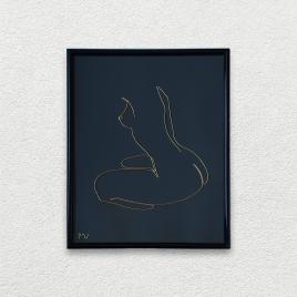 Tablou femeie nud, 21x30cm