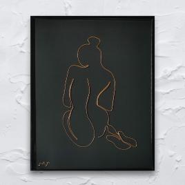 Tablou femeie nud, 21x30cm