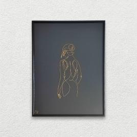 Tablou femeie nud 40×50 cm – lady 2211
