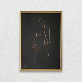 Tablou tânără însărcinată – 21×30 cm
