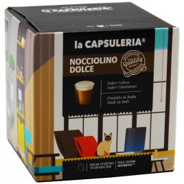 Set 10 capsule NOCCIOLINO CREMA DE ALUNE, compatibile Nespresso, LA CAPSULERIA