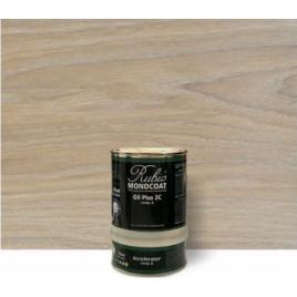 Set ulei lemn interior si accelerator RMC Oil Plus 2C Cotton White 350ml