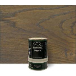 Set ulei lemn interior si accelerator Rubio RMC Oil Plus 2C Ash Grey 350ml