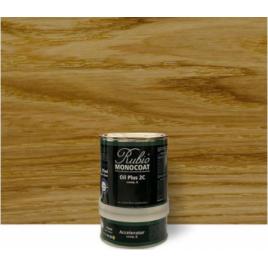 Set ulei lemn interior si accelerator Rubio RMC Oil Plus 2C Oak 350ml