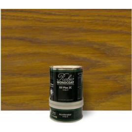 Set ulei lemn interior si accelerator Rubio RMC Oil Plus 2C Olive 350ml