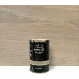 Set ulei lemn interior si accelerator Rubio RMC Oil Plus 2C Smoke 5 350ml
