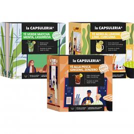 Kit degustare 48 capsule ceaiuri reci, compatibile Nescafe Dolce Gusto, La Capsuleria