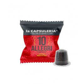 Set 10 capsule Cafea Allegri Espresso, compatibile Nespresso, La Capsuleria