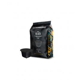 Set 10 capsule cafea Black Espresso, compatibile Nescafe Dolce Gusto, La Capsuleria