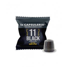 Set 10 capsule cafea Black Espresso, compatibile Nespresso, La Capsuleria