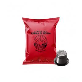 Set 10 capsule cafea Crema di Sicilia, compatibile Nespresso, La Capsuleria