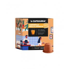 Set 10 capsule ceai de Musetel cu Miere si Portocale, compatibile Nespresso, La Capsuleria