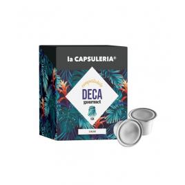 Set 10 capsule compostabile cafea Deca Gourmet, compatibile Nespresso, La Capsuleria