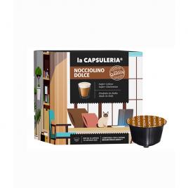 Set 16 capsule Nocciolino, compatibile Nescafe Dolce Gusto, La Caspuleria