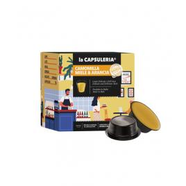 Set 16 capsule ceai de Musetel cu Miere si Portocale, compatibile Lavazza a Modo Mio, La Capsuleria