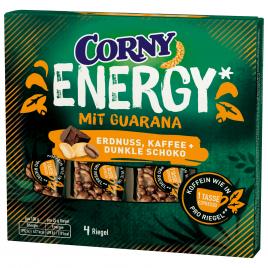 Set 4 batoane CORNY Energy arahide, cafea si ciocolata neagra, 100 g