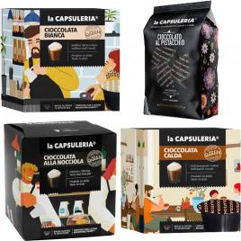 Set 58 de capsule ciocolata calda, compatibile Nescafe Dolce Gusto, La Capsuleria