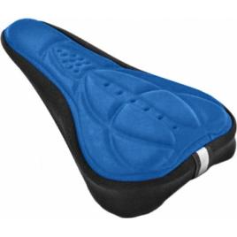 Husa universala albastra cu gel pentru scaunul bicicletei AVX-RW5F